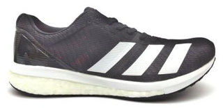 Buy black-white Adidas Women's Adizero Boston 8 Running Shoes Lace Up Lightweight Breathable