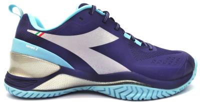 Diadora Women's Blushield Torneo 2 AG Tennis Shoes Lace-up Lightweight Comfort
