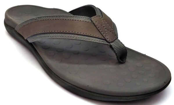 Vionic Men's Tide Sandals Leather Toe Post Flip-flop Slip-on Durable Comfort