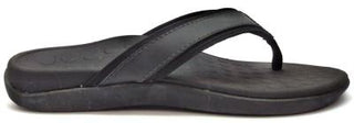 Buy black Vionic Men&#39;s Tide Sandals Leather Toe Post Flip-flop Slip-on Durable Comfort
