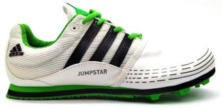 Buy white-black-green Adidas Men's Jumpstar Allround Track &amp; Field Shoes Spikes Long Jump Pole Vault