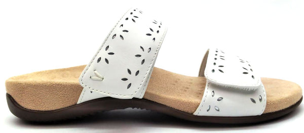 Vionic Women's Rest Randi Sandals Leather Two Strap Slide Adjustable