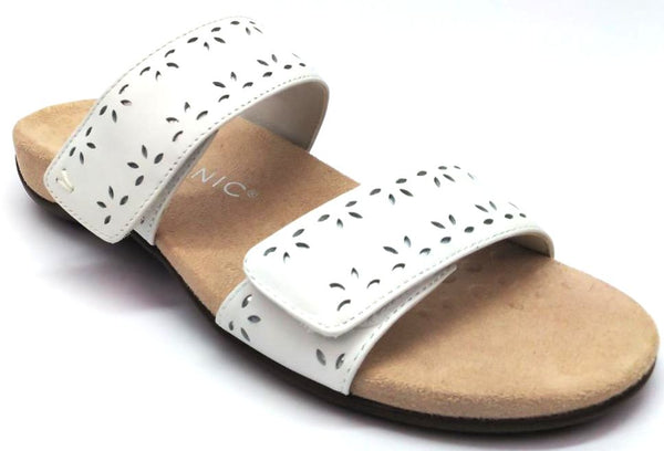 Vionic Women's Rest Randi Sandals Leather Two Strap Slide Adjustable
