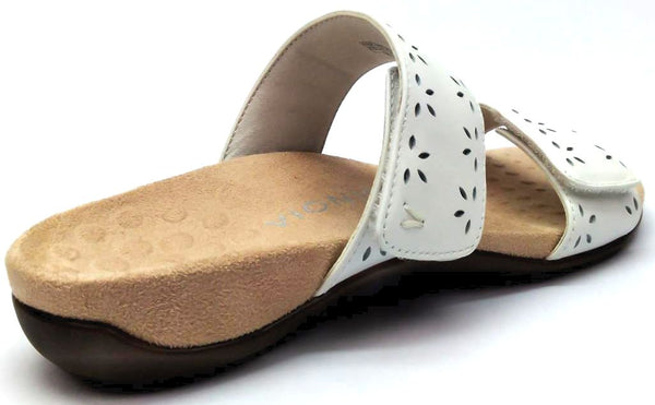 Vionic Women's Rest Randi Sandals Leather Two Strap Slide Adjustable
