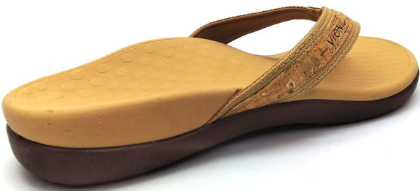 Vionic Women's Tide II Sandals Orthotic Leather Flip Flop Toe-Post Comfort