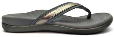 Vionic Women's Tide II Sandals Orthotic Leather Flip Flop Toe-Post Comfort