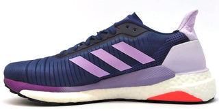 Adidas Women's Solar Glide 19 Running Shoes Lace Up Blue Purple White Size 9.5