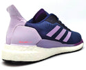 Adidas Women's Solar Glide 19 Running Shoes Lace Up Blue Purple White Size 9.5