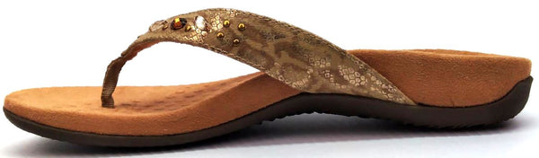 Vionic Women's Lucia Sandals Thong Slide Orthotic Flip Flop Toe-Post Comfort