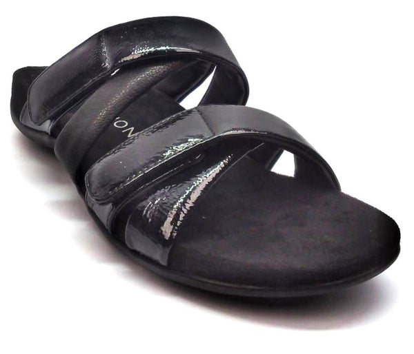 Vionic Women's Hadlie Slide Sandals Orthotic Patent Wedge Comfort Lightweight