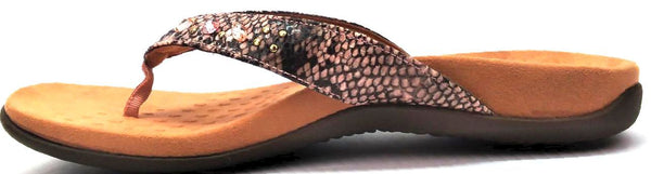 Vionic Women's Lucia Sandals Thong Slide Orthotic Flip Flop Toe-Post Comfort