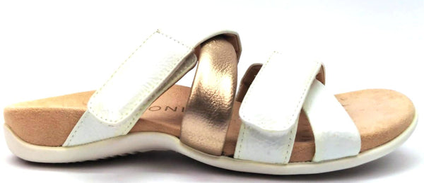 Vionic Women's Hadlie Slide Sandals Orthotic Patent Wedge Comfort Lightweight