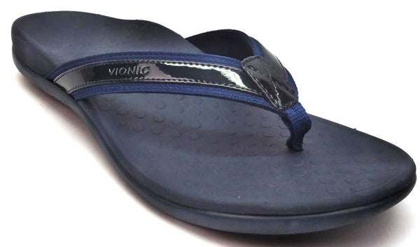 Vionic Women's Tide II Sandals Thong Leather Orthaheel Flip Flop Comfort