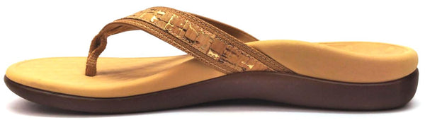 Vionic Women's Tide II Sandals Thong Leather Orthaheel Flip Flop Comfort