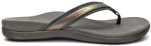 Vionic Women's Tide II Sandals Thong Leather Orthaheel Flip Flop Comfort