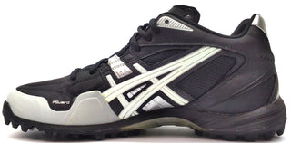ASICS Women's Gel-V Cut MT Turf Hockey Cleats Black White Silver Size 11