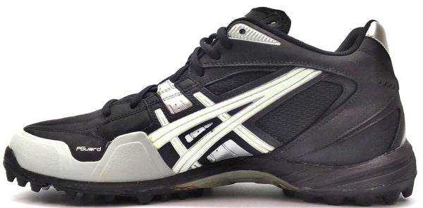 ASICS Women's Gel-V Cut MT Turf Hockey Cleats Black White Silver Size 11