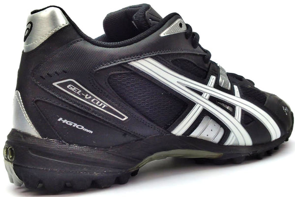ASICS Women's Gel-V Cut MT Turf Hockey Cleats Black White Silver Size 11