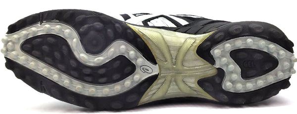 ASICS Women's Gel-V Cut MT Turf Hockey Cleats Black White Silver Size 11
