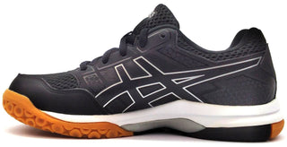 ASICS Women's Gel Rocket 8 Running Shoes Lace-up Comfort Black White Size 5