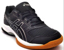ASICS Women's Gel Rocket 8 Running Shoes Lace-up Comfort Black White Size 5