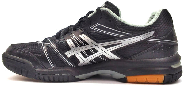 ASICS Women's Gel Rocket 7 Volleyball Shoes Lace-up Black Silver Size 11.5