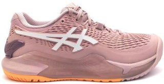Buy watershed-rose-white Asics Women&#39;s GEL-Resolution 9 Tennis Shoes Dynawall Athletic Sneakers Lace Up
