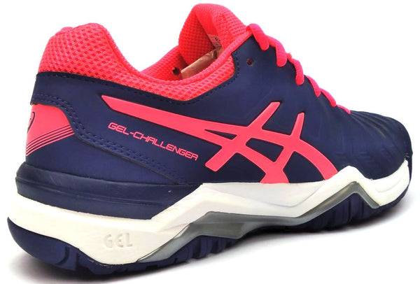 ASICS Women's Gel-Challenger 10 Tennis Shoes White Silver Powder Blue Size 6H