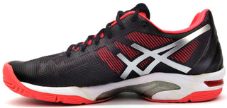 ASICS Women's GEL-Solution Speed 3 Tennis Shoes Black Silver Diva Pink Size 10
