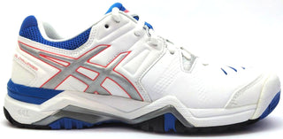 ASICS Women's Gel-Challenger 10 Tennis Shoes White Silver Powder Blue Size 6