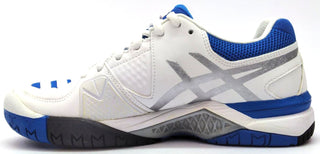 ASICS Women's Gel-Challenger 10 Tennis Shoes White Silver Powder Blue Size 6