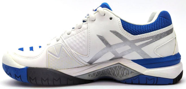 ASICS Women's Gel-Challenger 10 Tennis Shoes White Silver Powder Blue Size 6