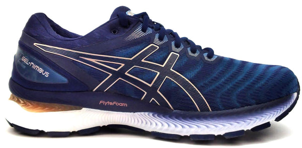 ASICS Women's GEL-Nimbus 22 Running Shoes Grey Floss Peacoat Size 11.5 2E