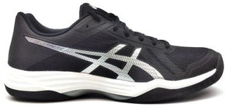 Buy black-silver-white ASICS Women's GEL-Tactic Volleyball Shoes Indoor Lace-up Lightweight Comfort