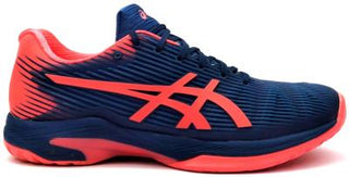 Buy grand-shark-papaya ASICS Women`s Solution Speed FF Tennis Shoes Lace-up Lightweight Comfort