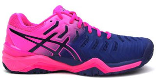 Buy blue-print-blue-print ASICS Women&#39;s GEL-Resolution 7 Tennis Court Shoes Athletic Sneakers Lace Up