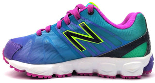 New Balance Kids Girls 890V5 Running Shoes Lace-up Green Purple White Size 11