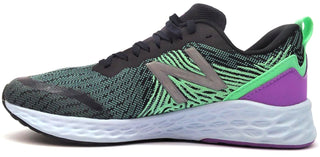 New Balance Kids Fresh Foam Running Shoes Lace-up Grey Green White Size 4 M