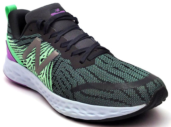 New Balance Kids Fresh Foam Running Shoes Lace-up Grey Green White Size 4 M