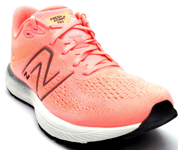 New Balance Kids Girl's Fresh Foam X 880v12 Running Shoes Orange White Size 4.5W