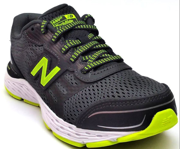New Balance Kids 680v5 TechRide Running Shoes Grey Green White Size 1.5 M