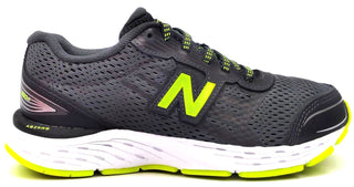 New Balance Kids 680v5 TechRide Running Shoes Grey Green White Size 1.5 M