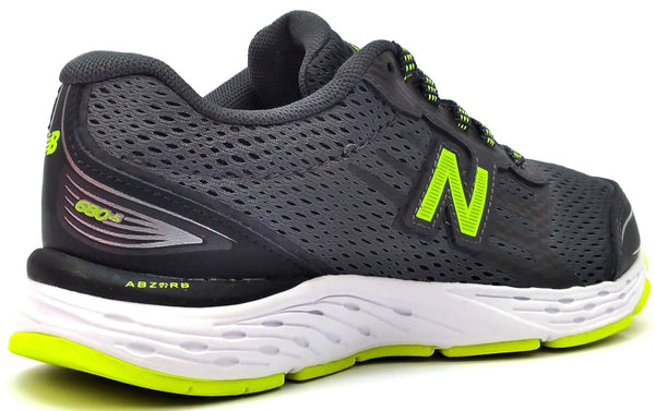 New Balance Kids 680v5 TechRide Running Shoes Grey Green White Size 1.5 M
