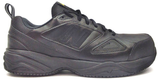 New Balance 627v2 Men's Work Shoes Leather Steel Toe Lace-up Black Size 12 D
