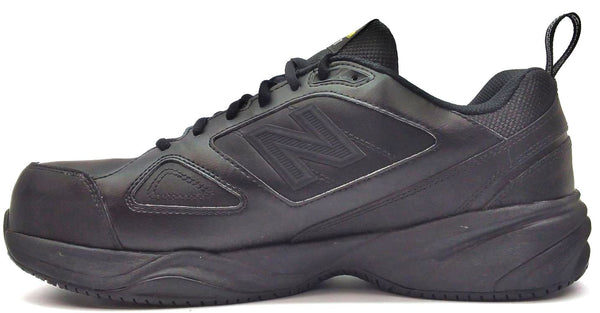 New Balance 627v2 Men's Work Shoes Leather Steel Toe Lace-up Black Size 12 D