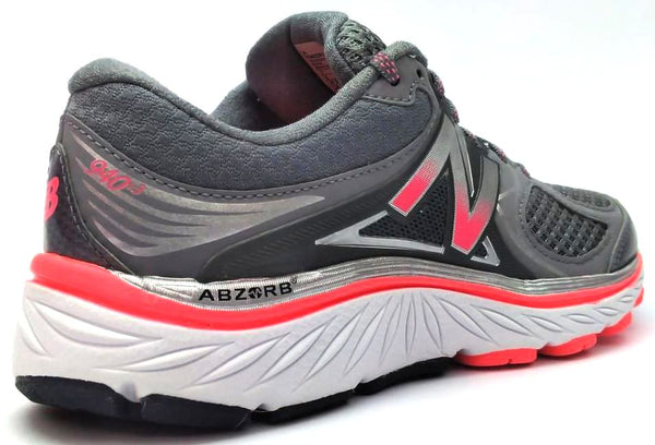 New Balance Women's 940v3 Running Shoes Lace-up Grey Orange Size 7 AA