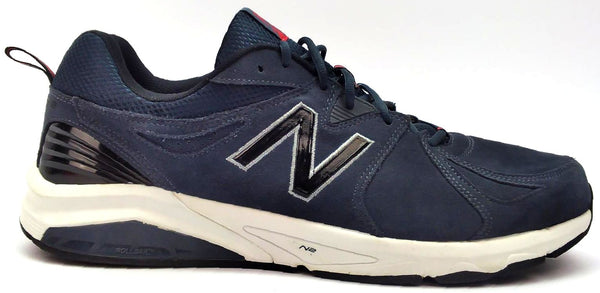New Balance Men's 857v2 Training Shoes Lace-up Dark Blue Grey White Size 18