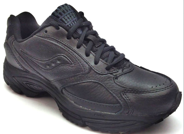 Saucony Women's Grid Omni Walker Walking Shoes Leather Lace-up Breathable