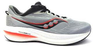Buy concrete-blk Saucony Men&#39;s Triumph 21 Running Shoes PWRRUN+ Athletic Sneaker Lace Up