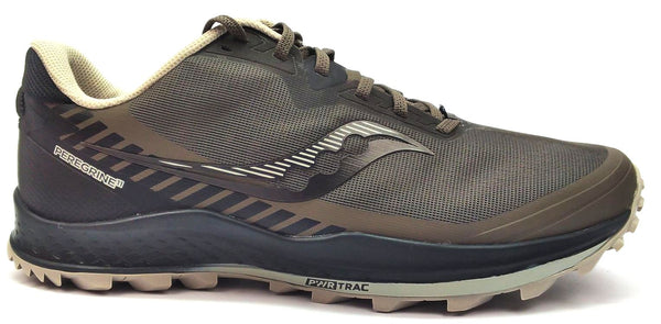 Saucony Men's Peregrine 11 Running Shoes PWR-TRAC Gravel Black Size 11.5 Wide